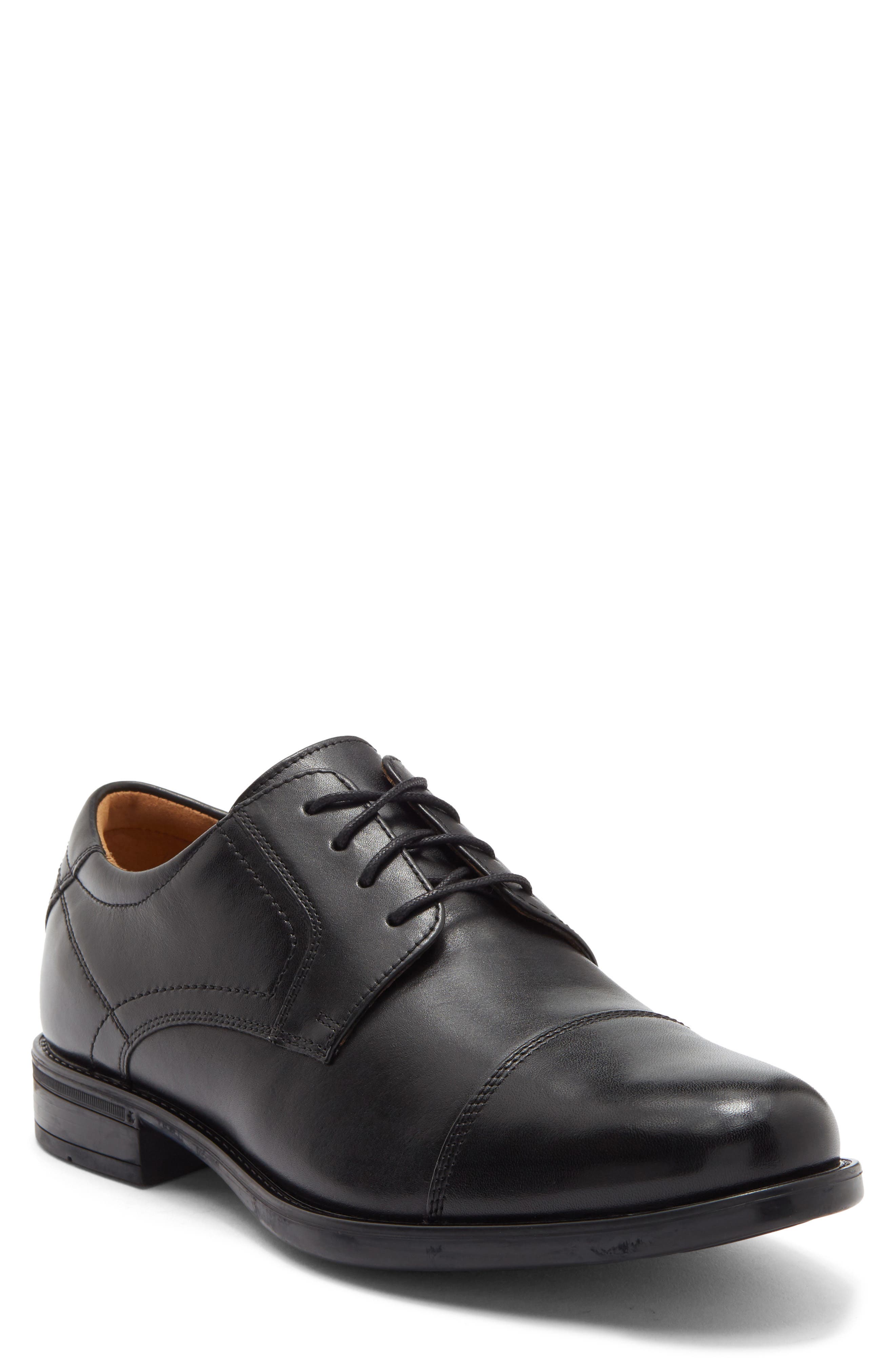 Focal Cap Toe Derby, Main, color, BLACK