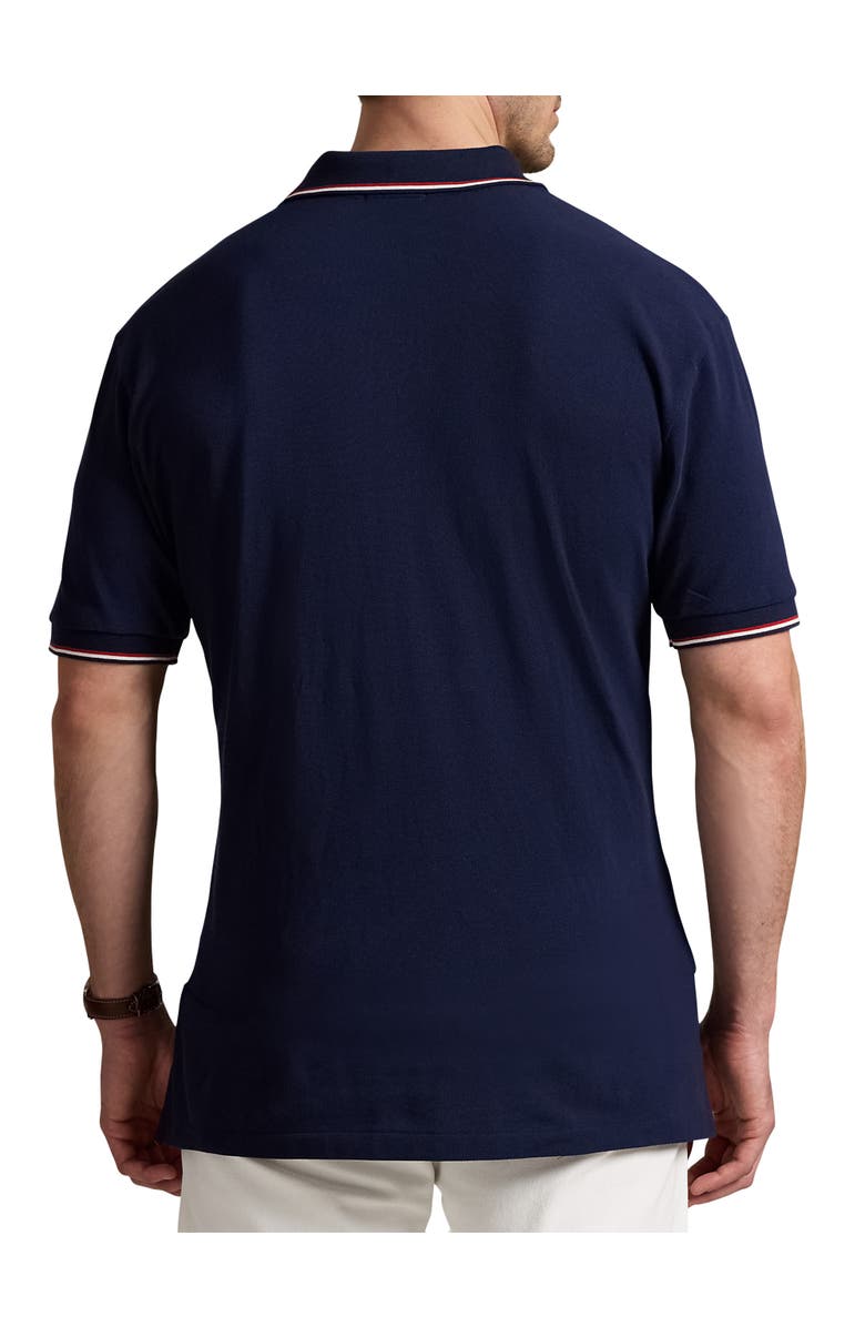 Polo Ralph Lauren Big & Tall Logo Mesh Polo Shirt, Alternate, color, Cruise Navy