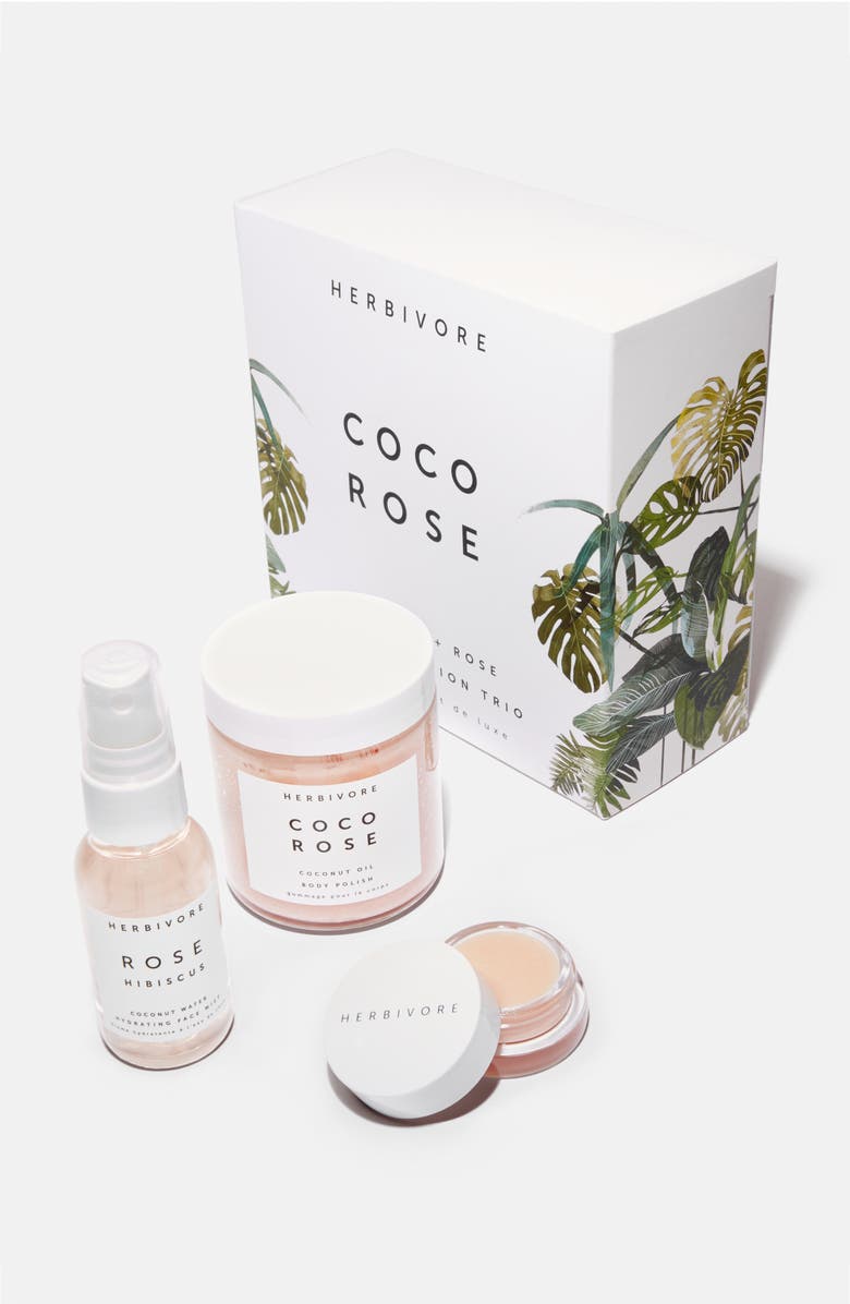 Herbivore Botanicals Coco Rose Luxe Hydration Trio, Alternate, color,