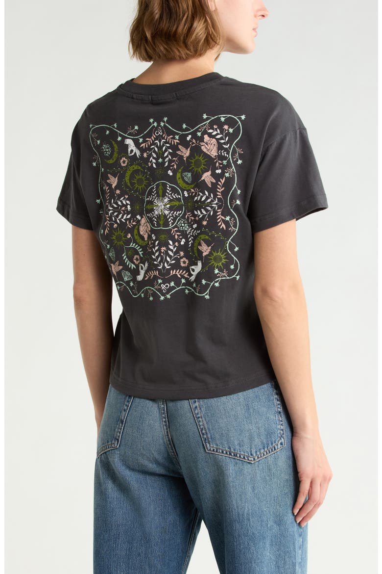 Dyed Boxy Crop Graphic T-Shirt, Alternate, color, BLACK SAND PIGMENT