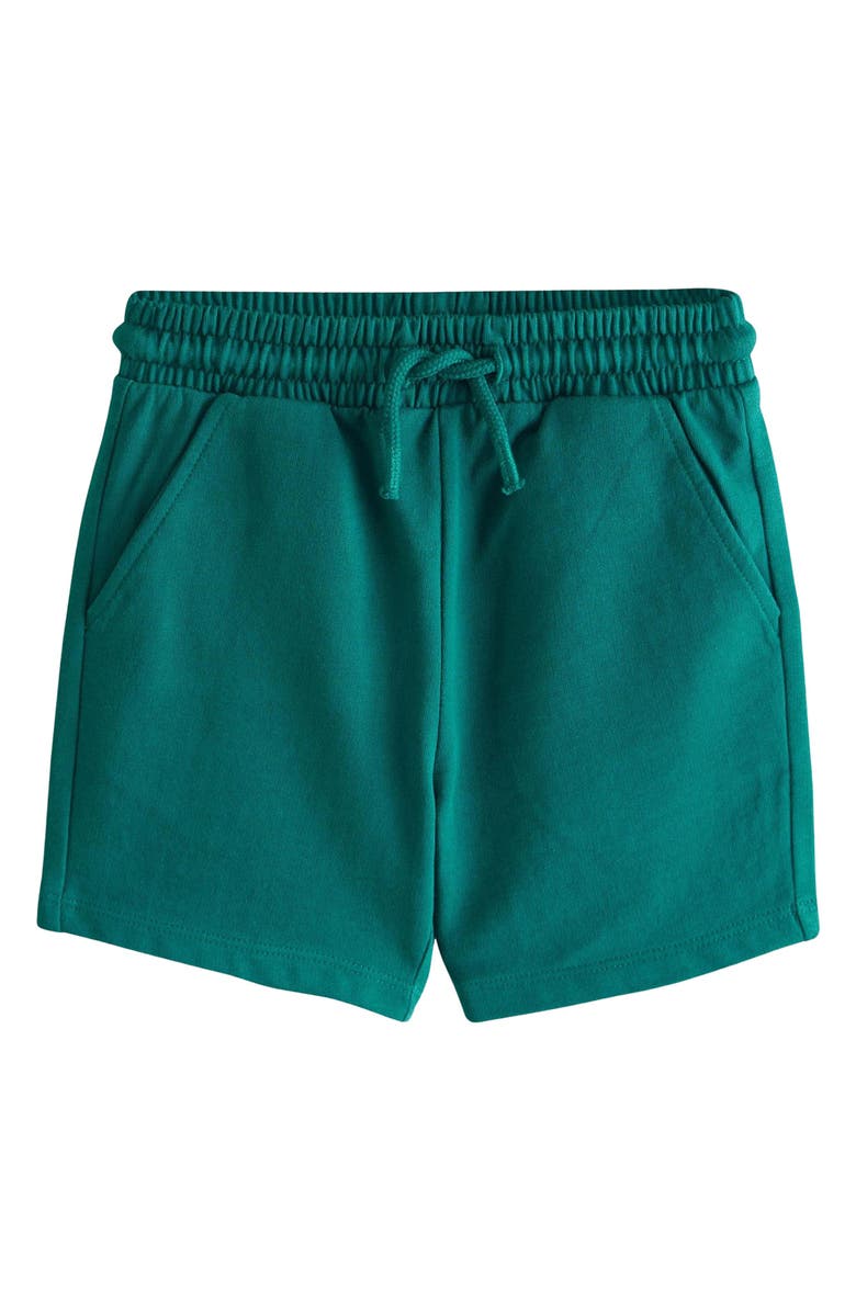 NEXT Kids' Cotton Jersey Shorts, Main, color, Green