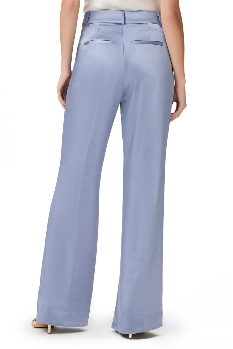 Elyana High Waist Satin Trousers, Alternate, color, ICD SLATE