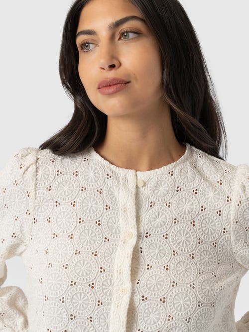 Saint + Sofia Tabitha Blouse In Neutral