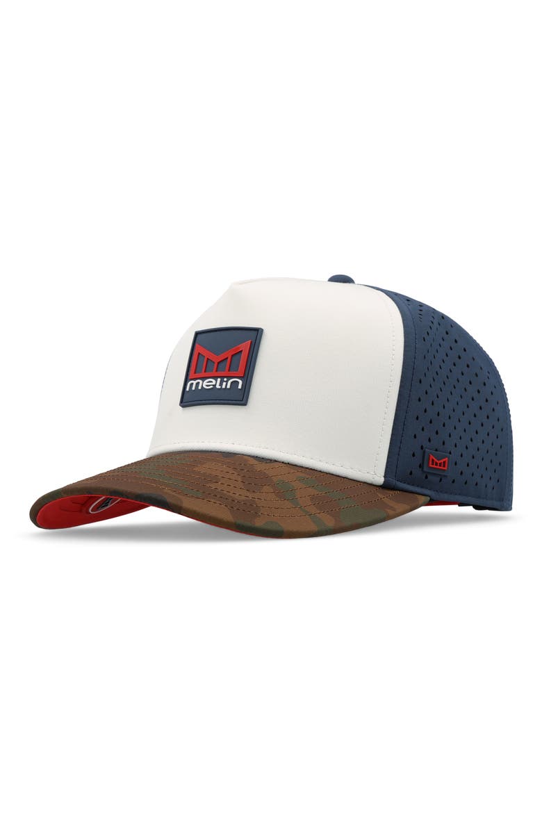 Hydro Odysea Merica Camo Performance Snapback Ball Cap, Main, color, MERICA CAMO