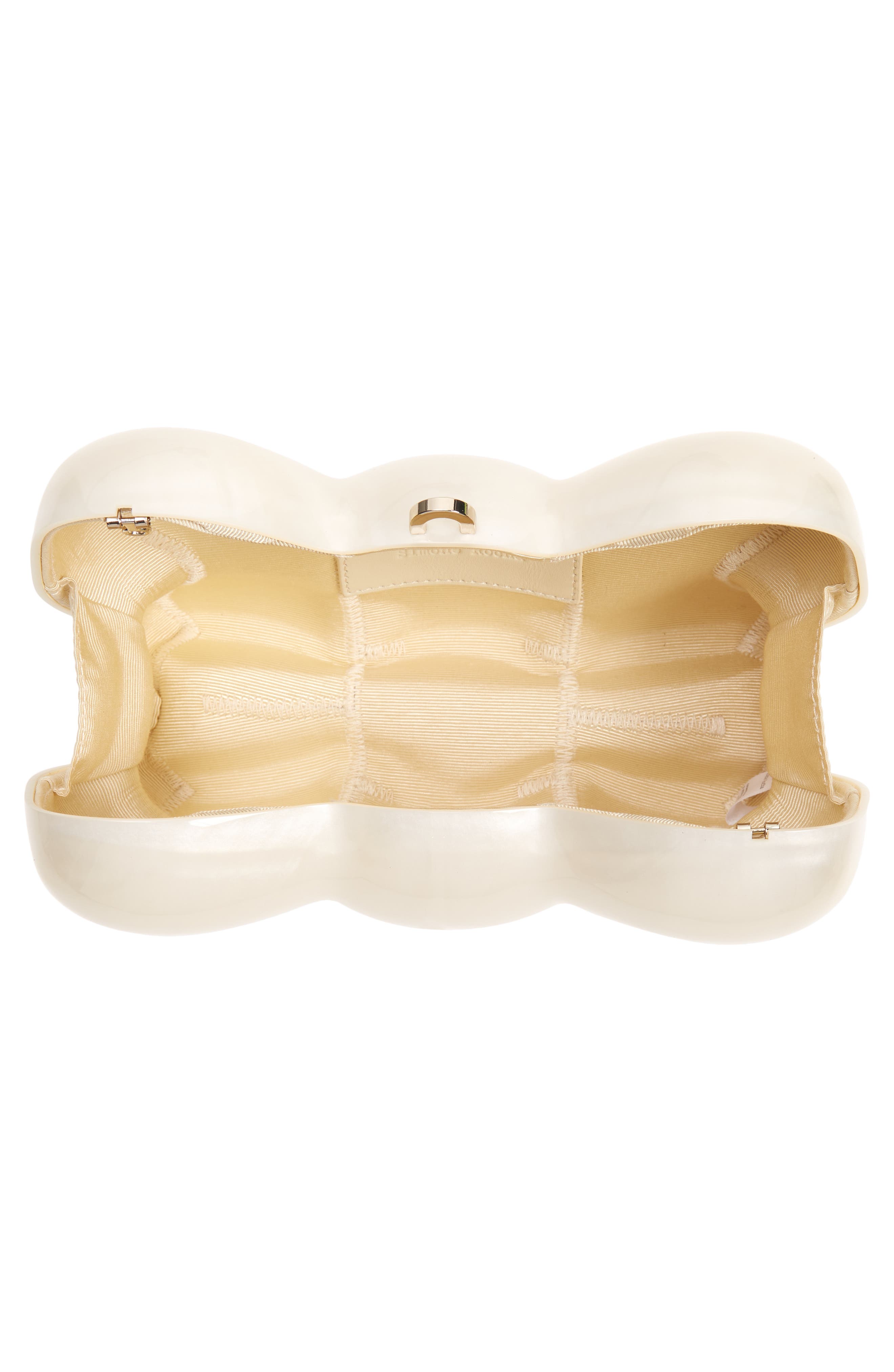 Simone Rocha Bow Acrylic Clutch, Alternate, color, 