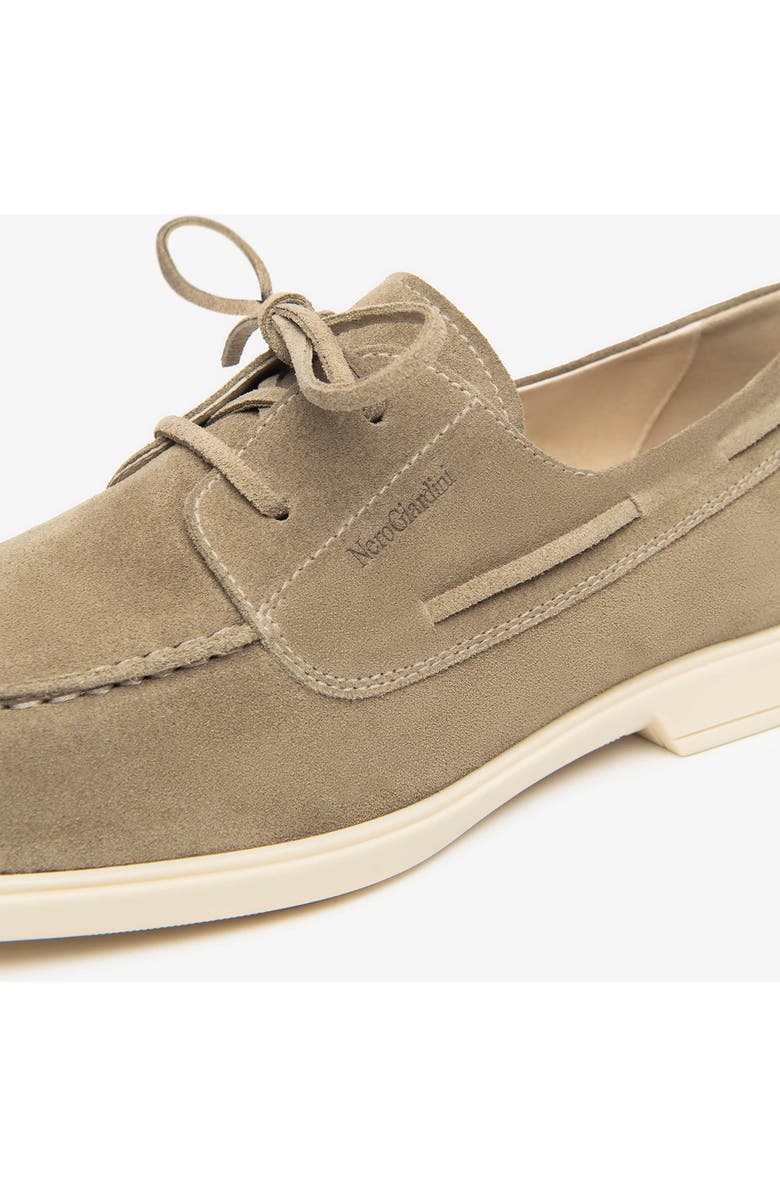 NeroGiardini Boat Shoe, Alternate, color, Taupe