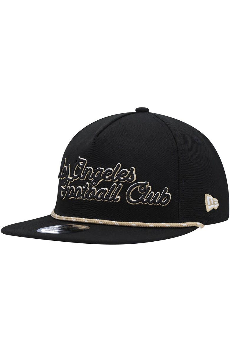 New Era Men's New Era  Black LAFC Script Golfer Adjustable Hat, Main, color, 