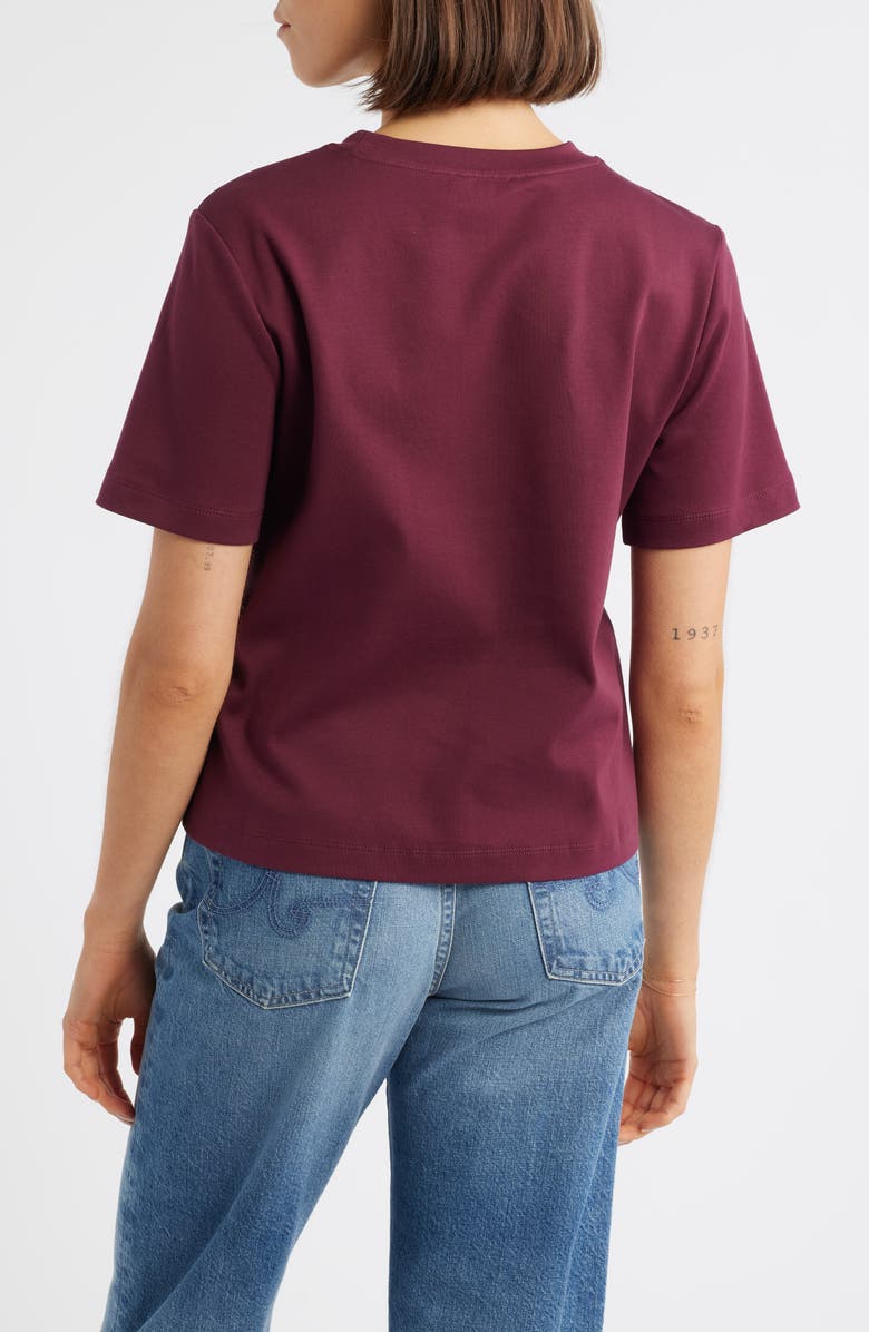 Mavi Jeans Cotton Crewneck T-Shirt, Alternate, color, Windsor Wine