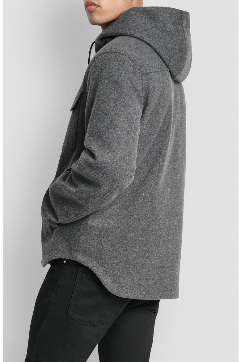 Hooded Water Resistant Jacket, Alternate, color, CHARCOAL