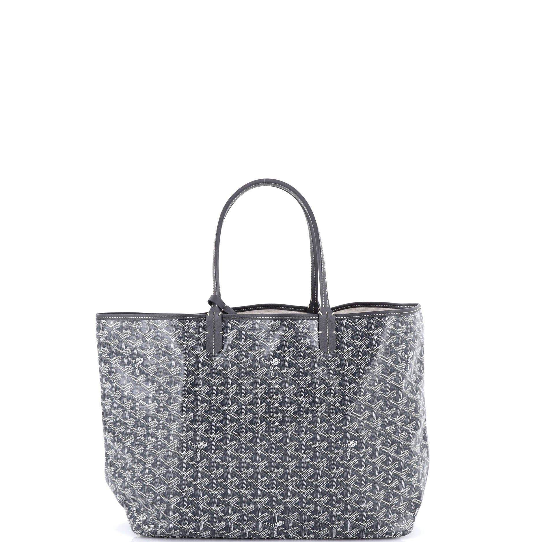 Pre-Owned Goyard Saint Louis Tote Coated Canvas PM, Main, color, Gray
