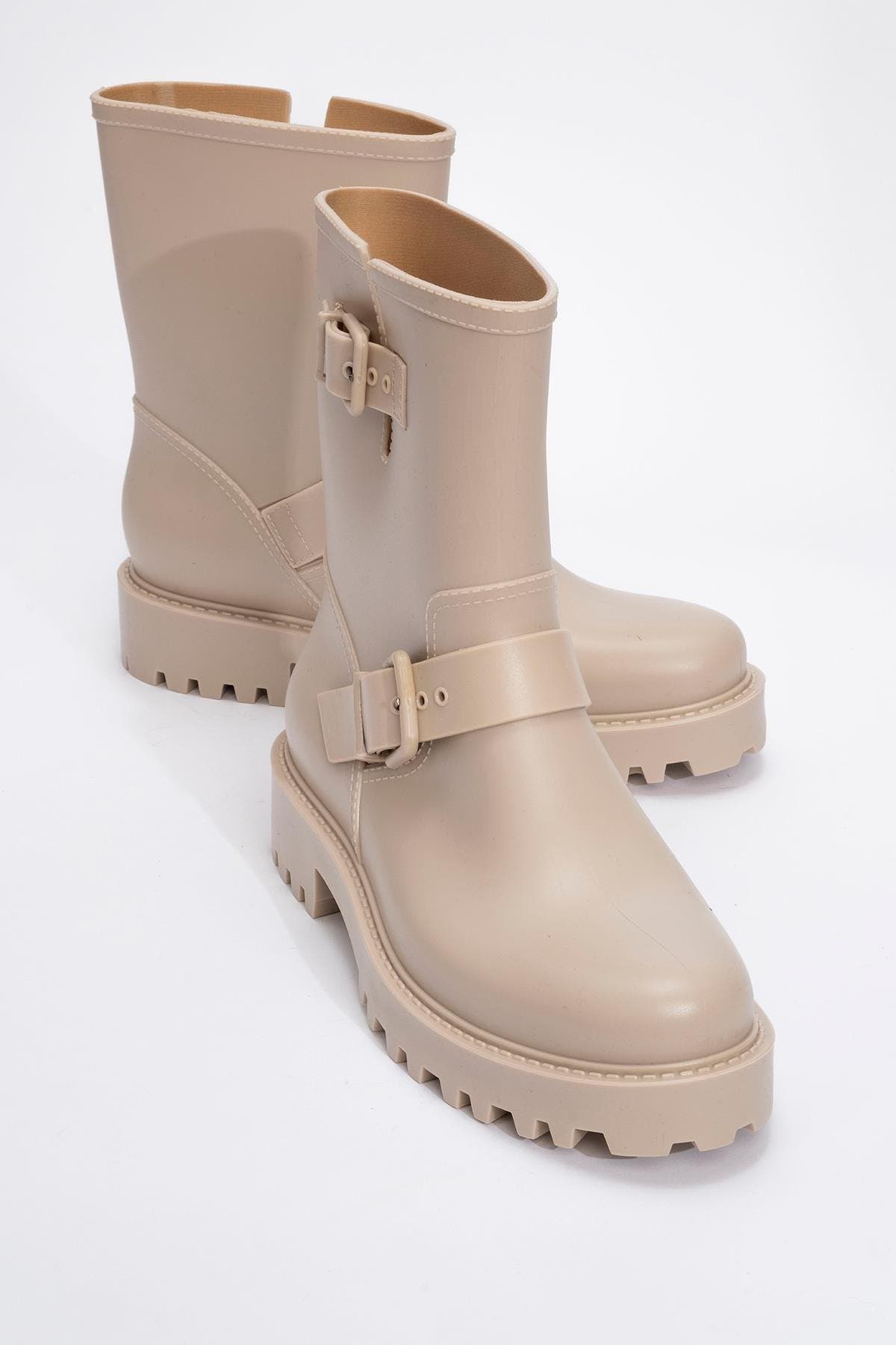 Beige Faux Leather