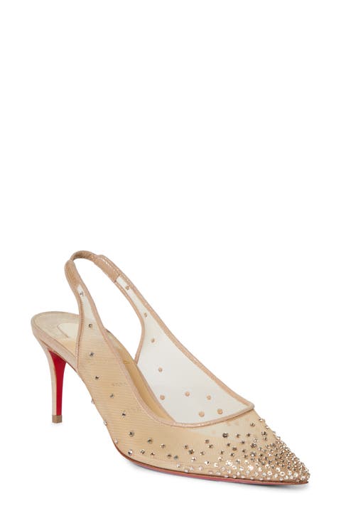 Follies Crystal Embellished Slingback Pump (Women)