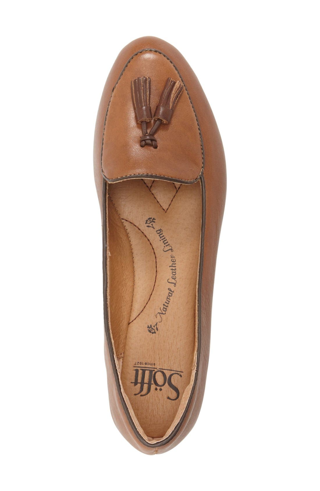 'Bryce' Flat, Alternate, color, WHISKEY TAN LEATHER