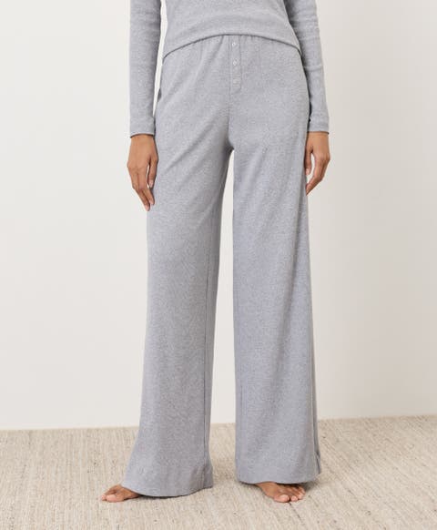 Dream Rib Wide Leg Lounge Pant Made With Organic Cotton