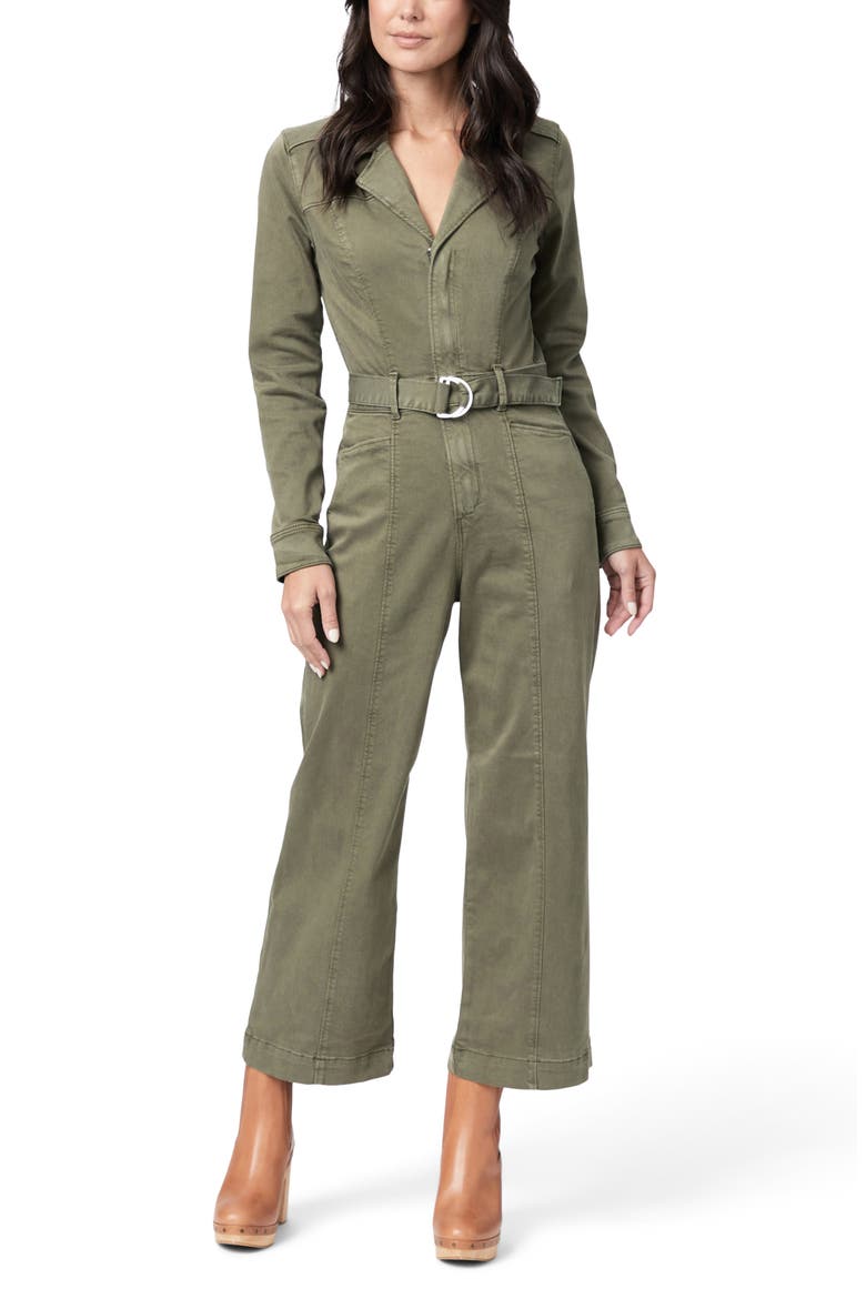 Anessa Crop Wide Leg Jumpsuit, Alternate, color, VINTAGE BRUSHED OLIVE