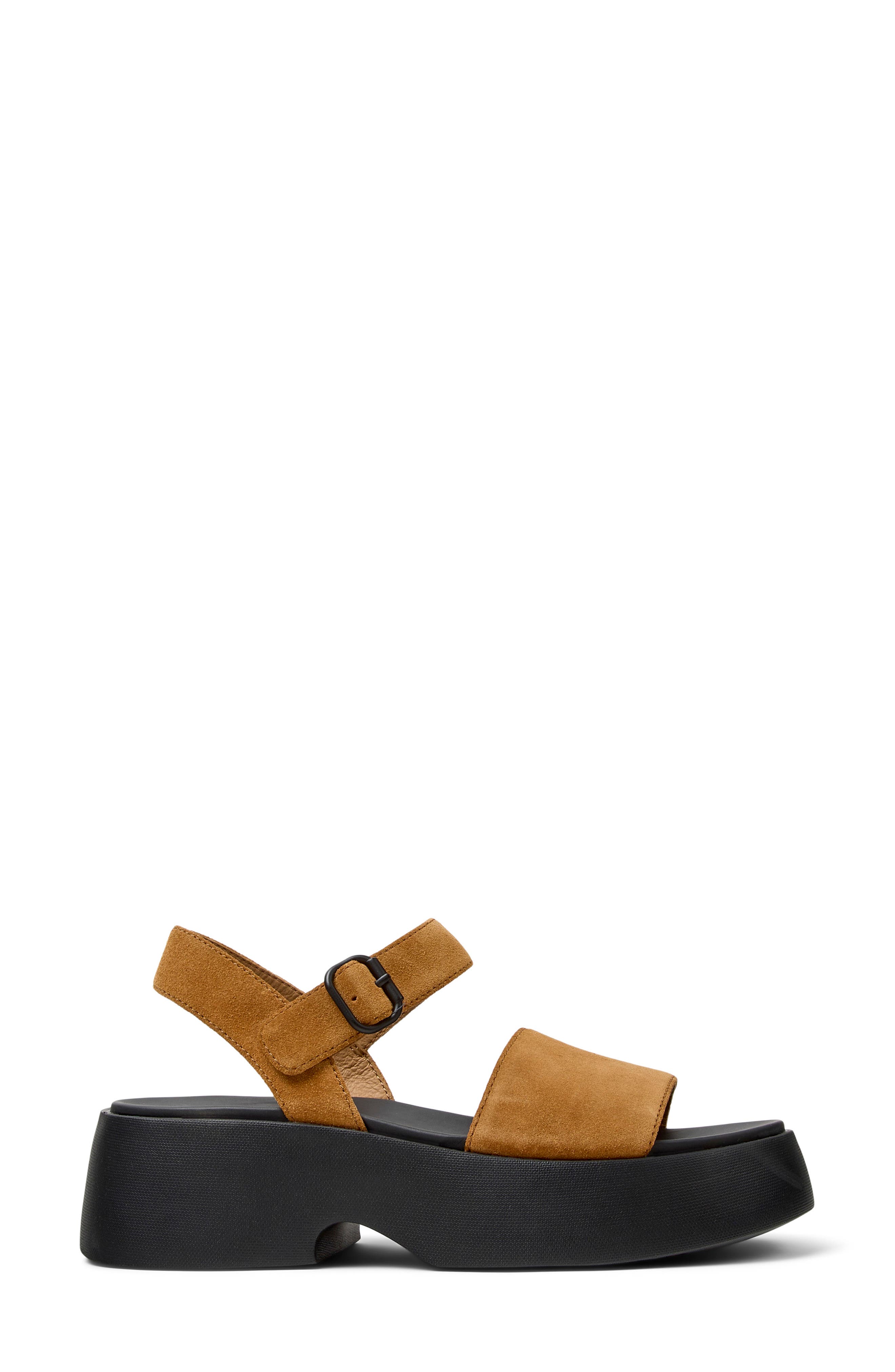 Camper Tasha Platform Sandal, Alternate, color, Medium Brown