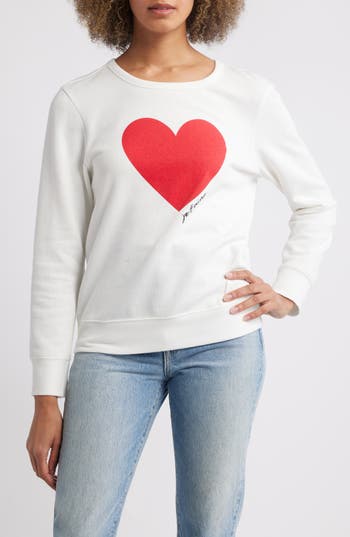 Caslon ® Heart Graphic Sweatshirt