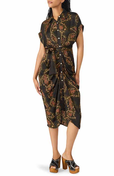 Steve Madden Tori Abstract Print Shirtdress