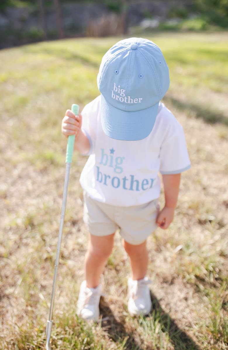 Bits & Bows Big Brother Twill Baseball Hat, Alternate, color, Blue