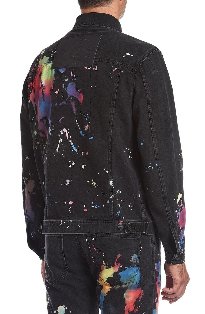 DIESEL<sup>®</sup> NHILL-C-SP Denim Splatter Jacket, Alternate, color,