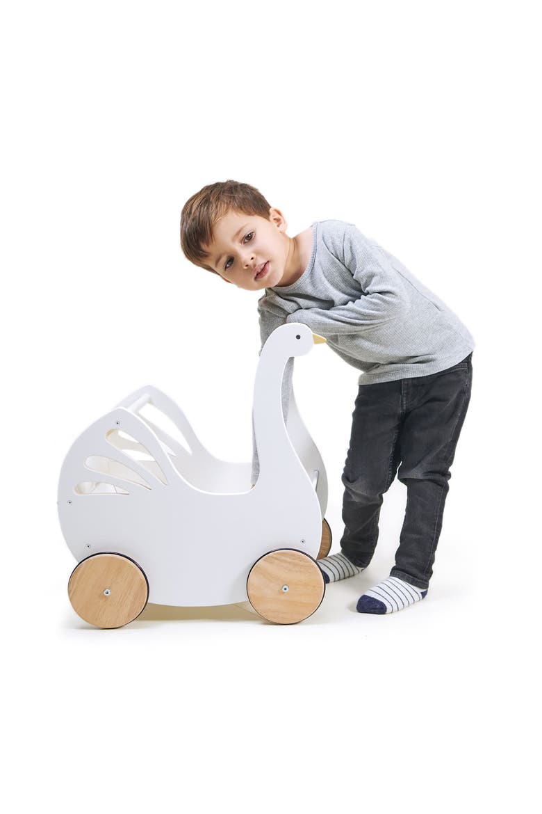 Sweet Dreams Wooden Play Stroller, Alternate, color, MULTI