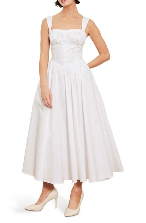 Cotton Midi Dress