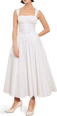 FREEMARKET Cotton Midi Dress