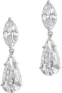 CZ by Kenneth Jay Lane Marquise & Pear Cubic Zirconia Drop Earrings