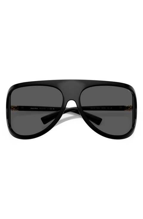 75mm Oversize Shield Sunglasses