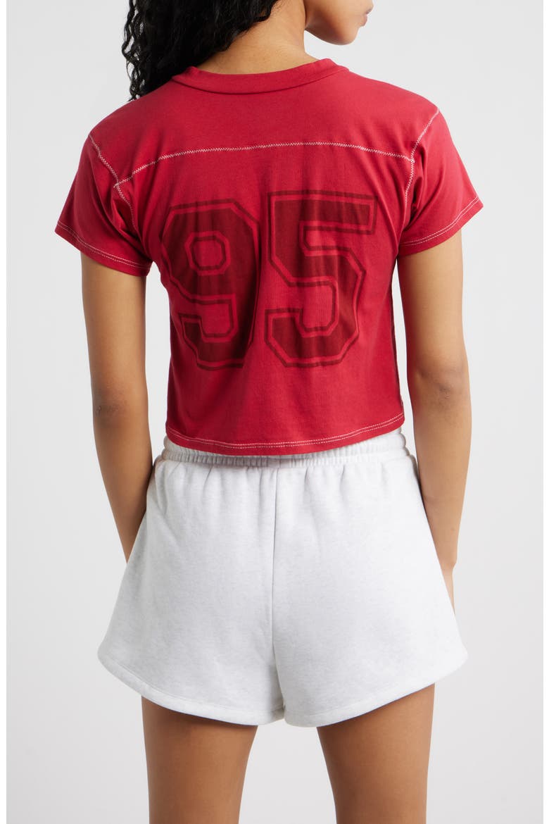 TLC Graphic Cotton Crop T-Shirt, Alternate, color, RED