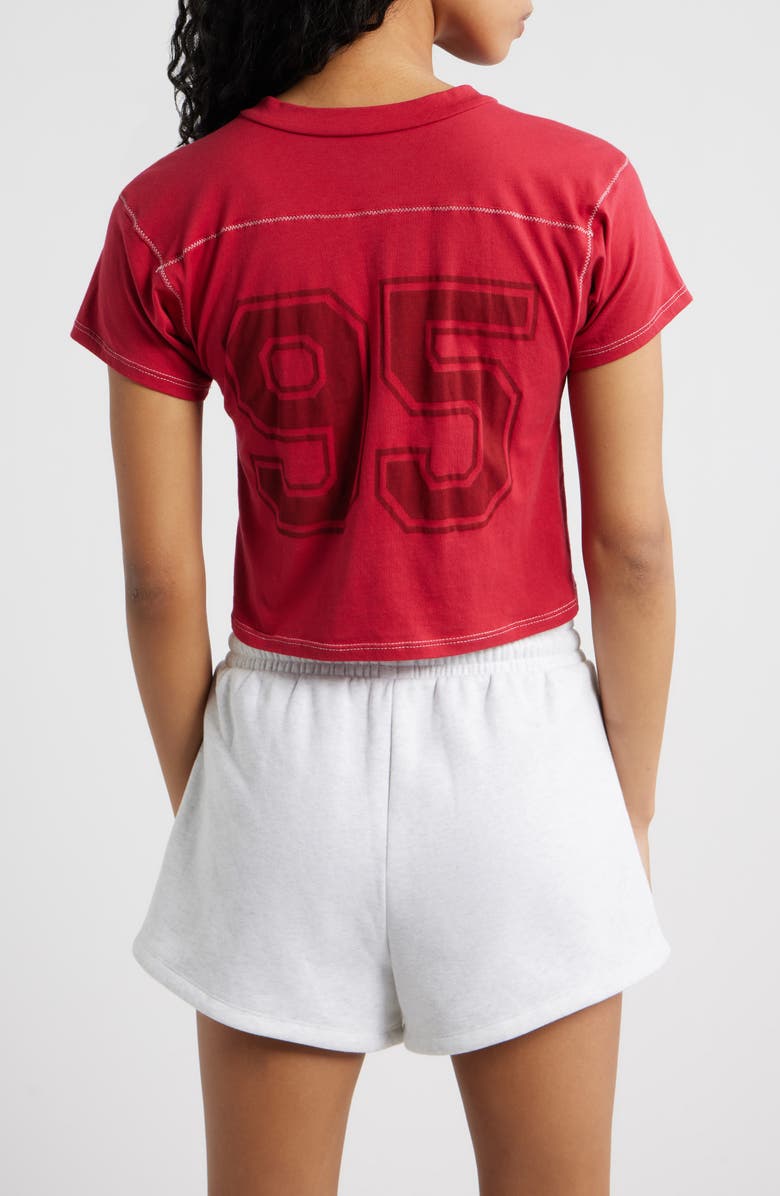 Bella Venice TLC Graphic Cotton Crop T-Shirt, Alternate, color, Red