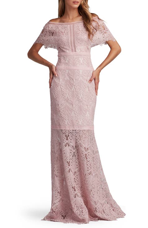 Adrianna Papell Women's Formal Dress Size 20 Pink Off outlet the Shoulder Long Gown