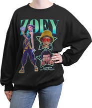 KPop Demon Hunters Junior's KPop Demon Hunters Zoey Stars Logo  Sweatshirt