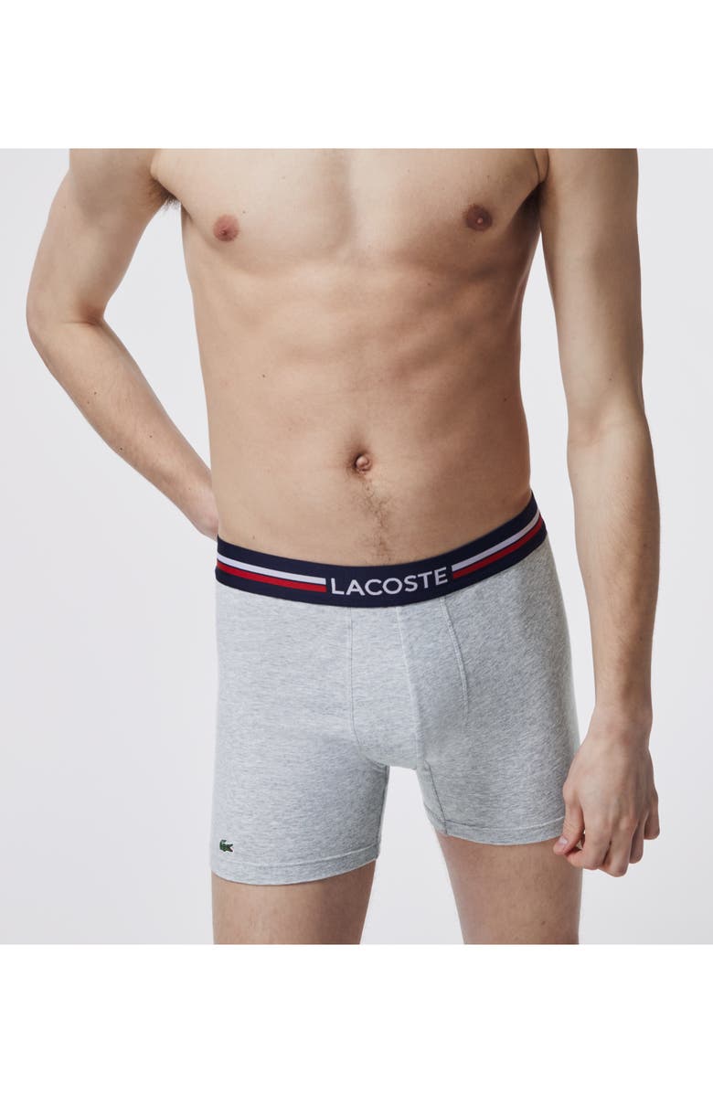 Lacoste Assorted 3-Pack Iconic Boxer Briefs, Alternate, color,