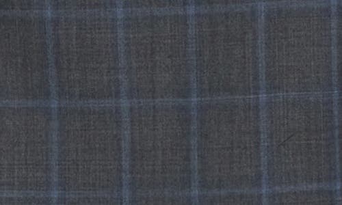 Shop English Laundry Plaid Grey Wool Blend Suit In Mid Grey