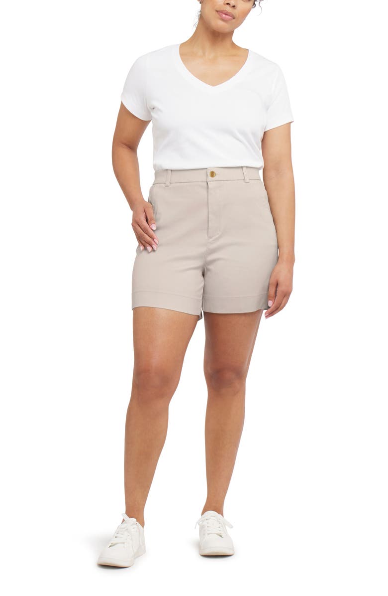SPANX<sup>®</sup> SPANXsupersmooth<sup>™</sup> Stretch Twill Shorts, Alternate, color, Bone
