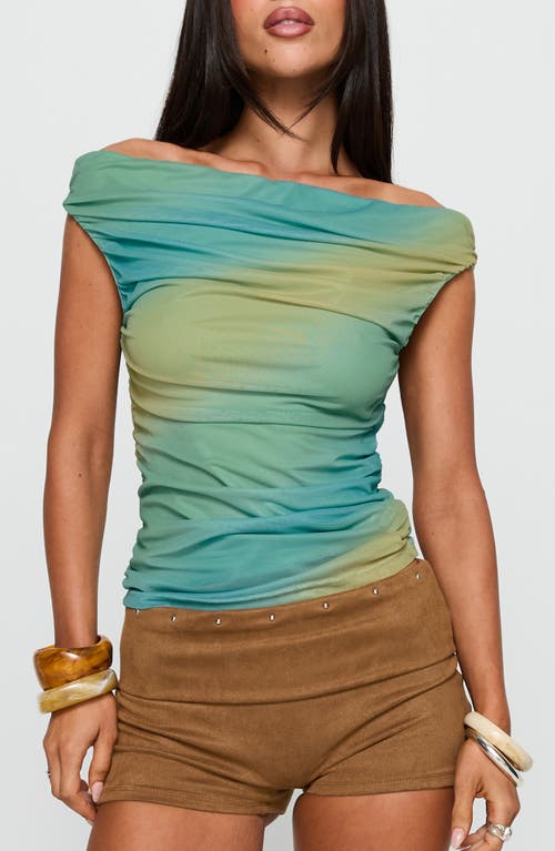 Princess Polly Best Days Ruched Top In Gray