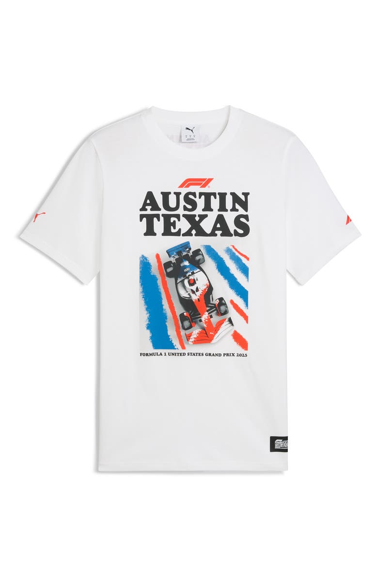 PUMA Formula 1<sup>®</sup> Austin Graphic T-Shirt, Alternate, color, Puma White