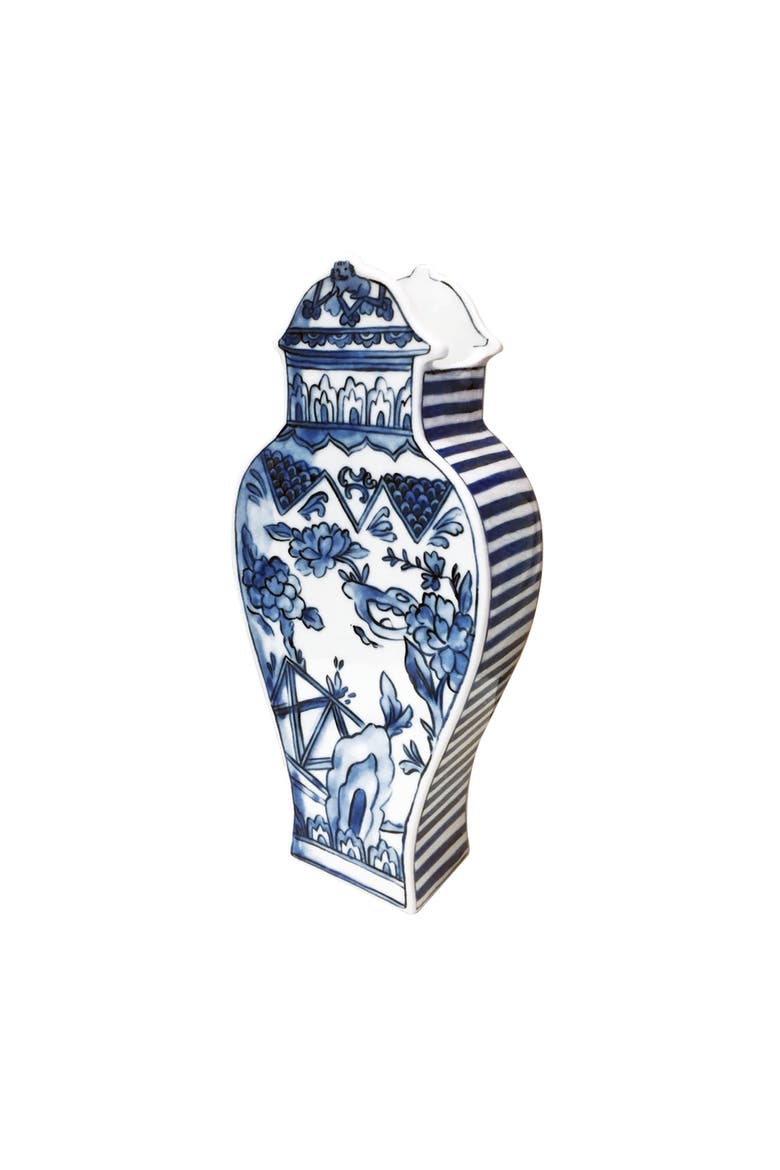 Well Versed Medium Blue Vase, Main, color, Multi