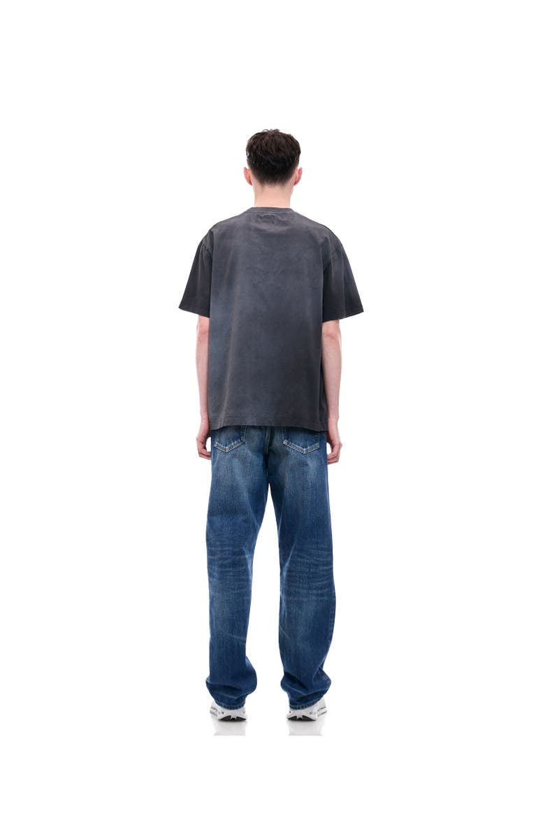 vowels Faded Collegiate Tee, Alternate, color, Black