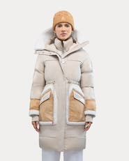 Alpenhaus Malet Puffer Parka with Mixed Media Detailing