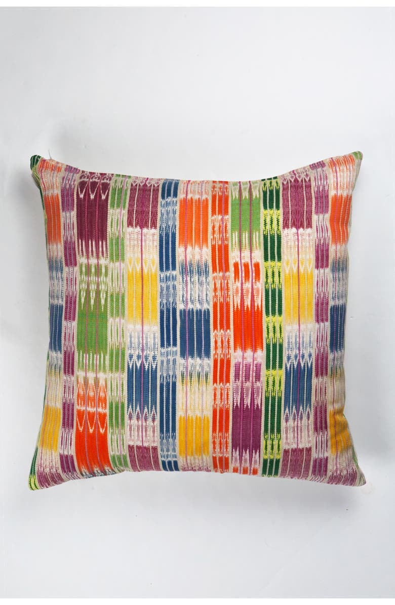 Archive New York Vintage Handwoven  Carmen Ikat Pillow, Alternate, color, Multi