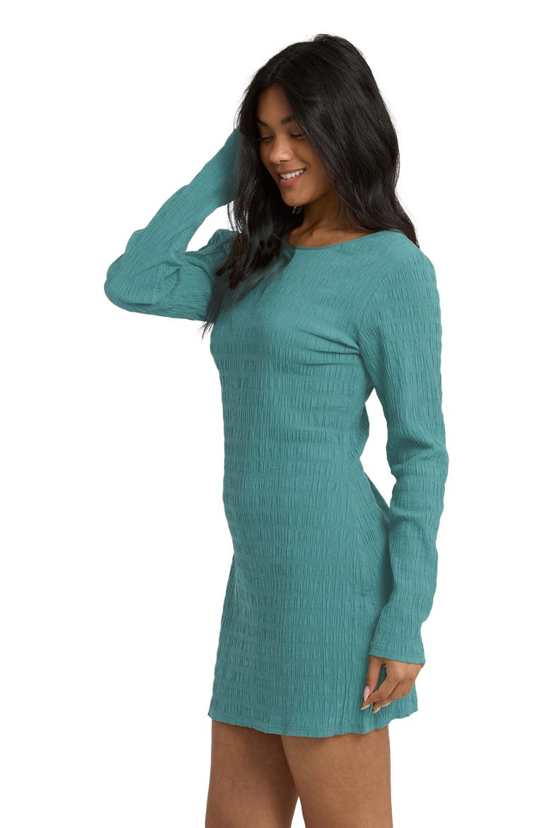 Dream Life Long Sleeve Minidress, Alternate, color, BAY BLUE