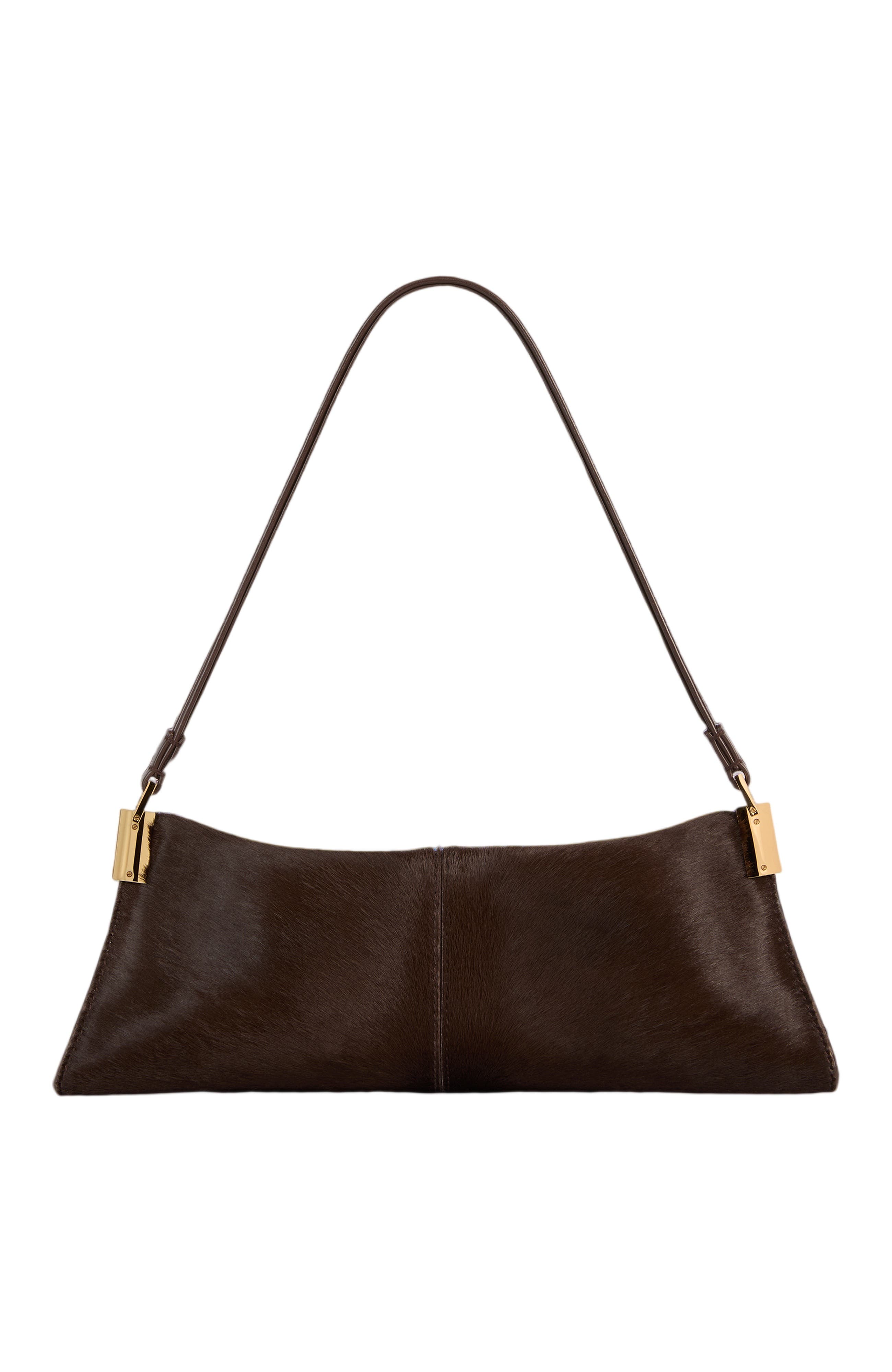 64-83 Small Bag in Pony-Effect Leather, Alternate, color, dark brown