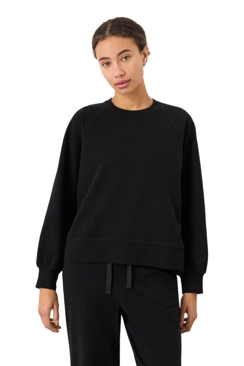 CloudKnit Raglan Crew, Alternate, color, Black