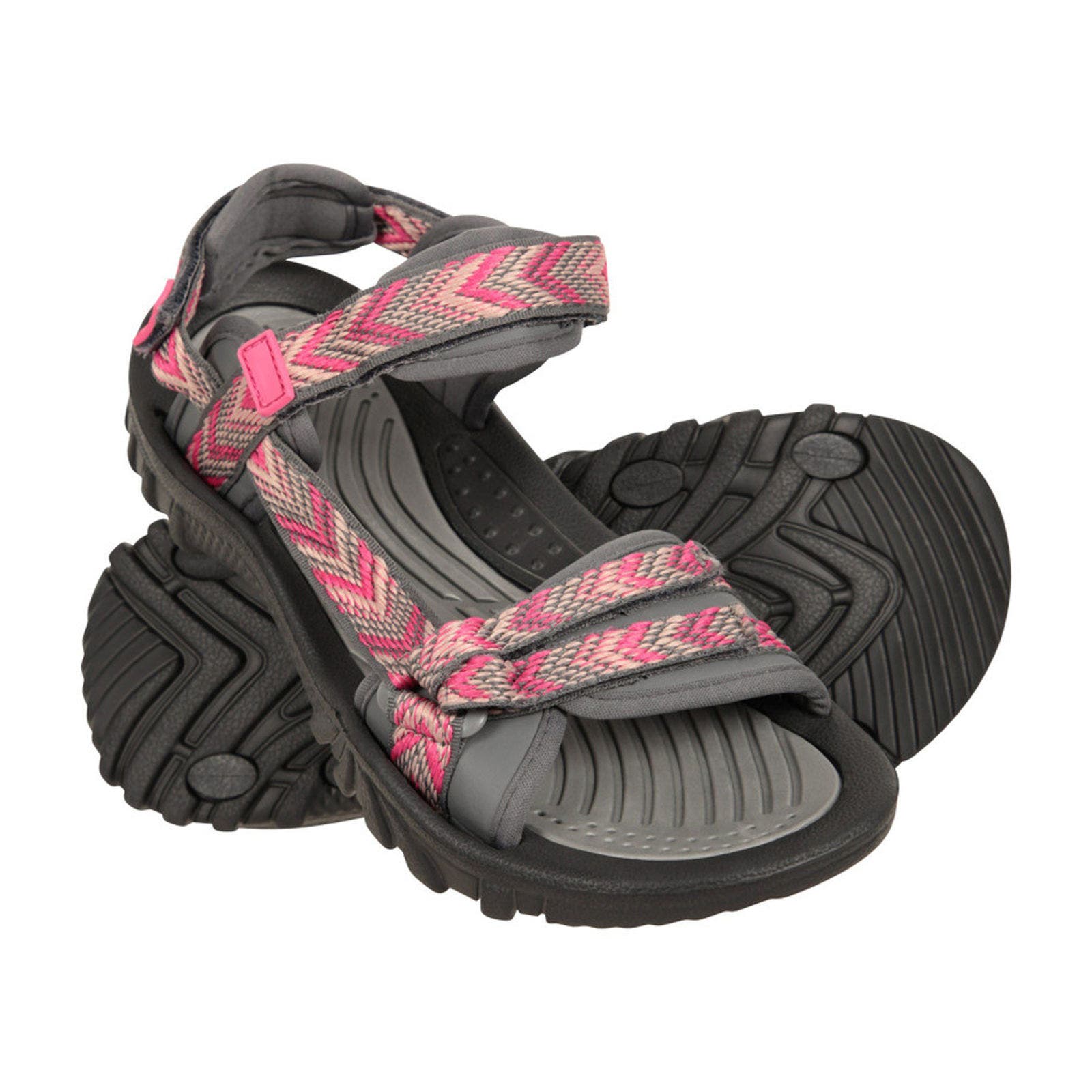 Cyprus Chevron Sandals, Main, color, Dark Pink