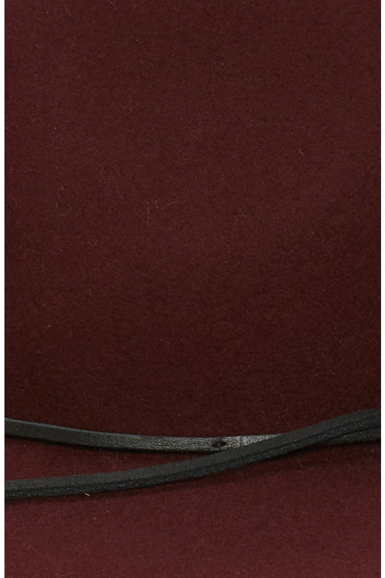 Kacy Fedora Hat, Alternate, color, WINE