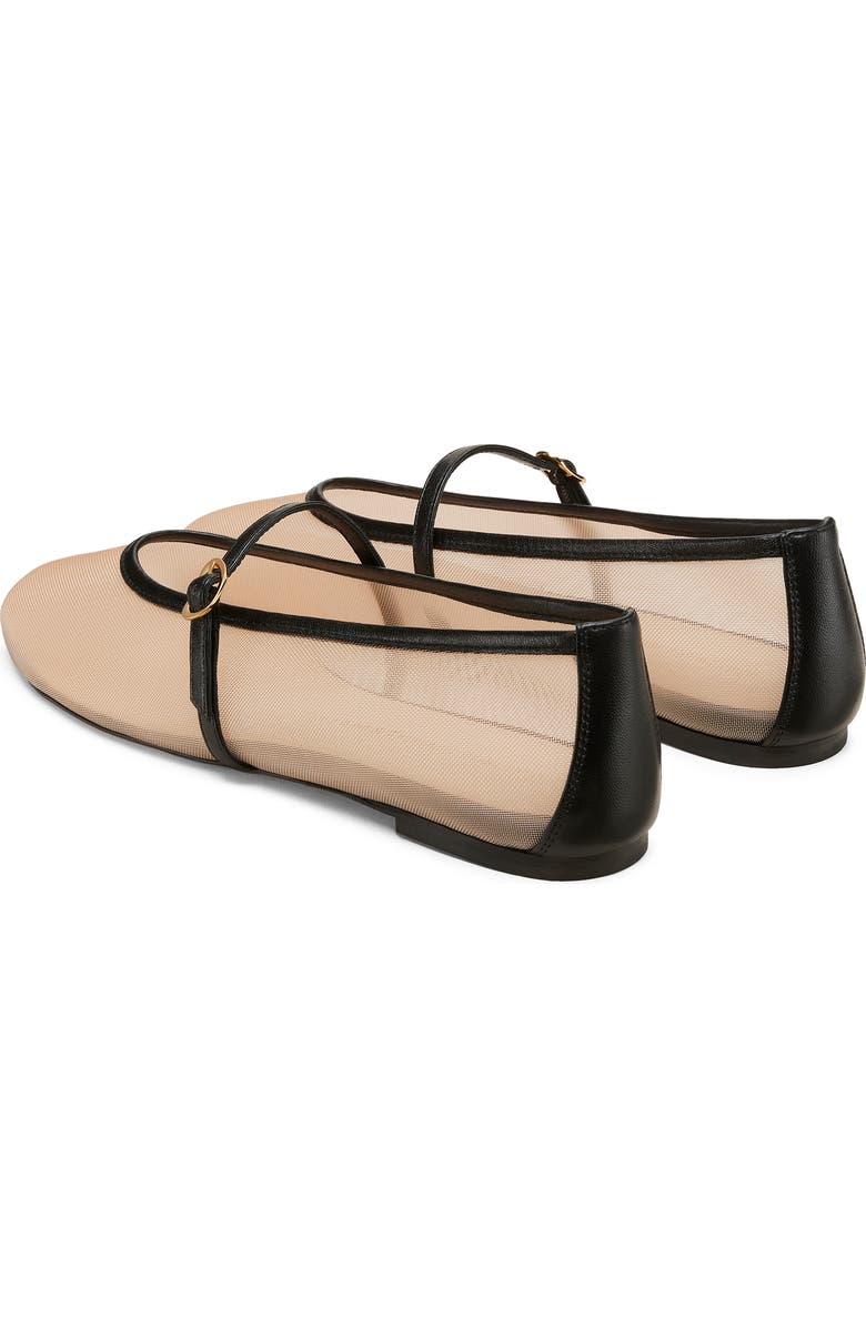 Stuart Weitzman Bareitall Mary Jane Flat, Alternate, color, Beige/ Black