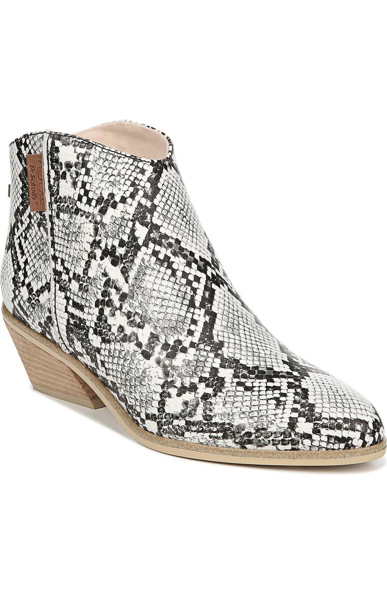Dr. Scholl's Lucky One Snake Embossed Bootie, Main, color,