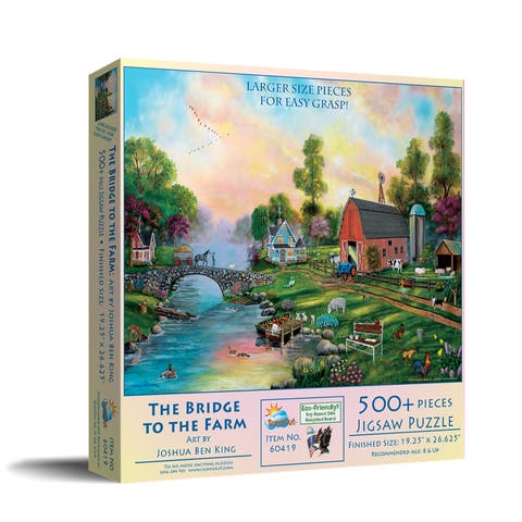 Bridge to the Farm 500 piece Jigsaw Puzzle for Adults Large Pieces